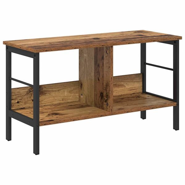 vidaXL Knygų lentyna Senovinis medis 82 x 32 x 47 cm Apdirbta mediena