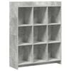 vidaXL Knygų lentyna Betono pilka 87,5 x 30 x 111 cm Apdirbta mediena