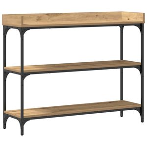 vidaXL Konsolinis stalas artisano ąžuolo 100 x 30 x 80 cm