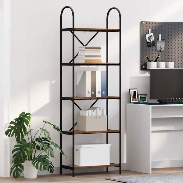 vidaXL Knygų lentyna Senas medis 60 x 30 x 183 cm Apdirbta mediena