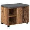 vidaXL Koridoriaus suolas su pagalve Senas medis 60 x 38 x 46 cm