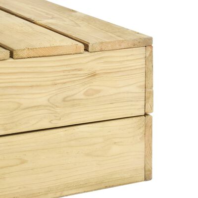 vidaXL Sodo poilsio komplektas, 4 dalių, impregnuota pušies mediena