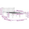 vidaXL Lovos rėmas be čiužinio, vaško ruda, 120x200cm, pušis