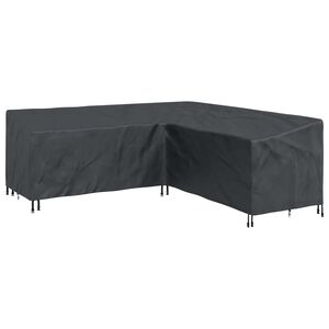 vidaXL Baldų uždangalas Juodas 235 x 235 x 85 cm 420D Oksfordo audinys