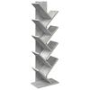 vidaXL Medinis bibliotekos stovas 6-lygių 30 x 18 x 100 cm