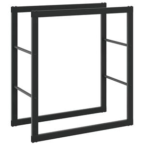 vidaXL Malkų lentyna Juoda 55x30x61 cm Plienas