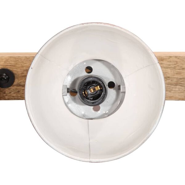 vidaXL Sieninis &scaron;viestuvas, baltintas raudonas, 90x25cm, 25W, E27