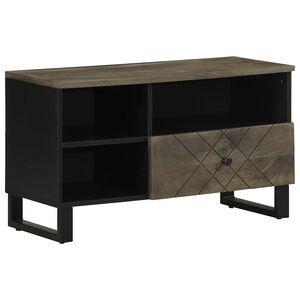 vidaXL Televizoriaus spintelė, juoda, 80x33x46cm, mango masyvas