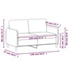 vidaXL Dvivietė sofa, tamsiai pilkos spalvos, 120cm, aksomas
