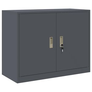 vidaXL Oppbevaringsskap Antracitas 90 x 40 x 70 cm Plienas