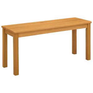 vidaXL Valgomojo suolas 95 x 32 x 45 cm Kietas ąžuolo medis Natūrali