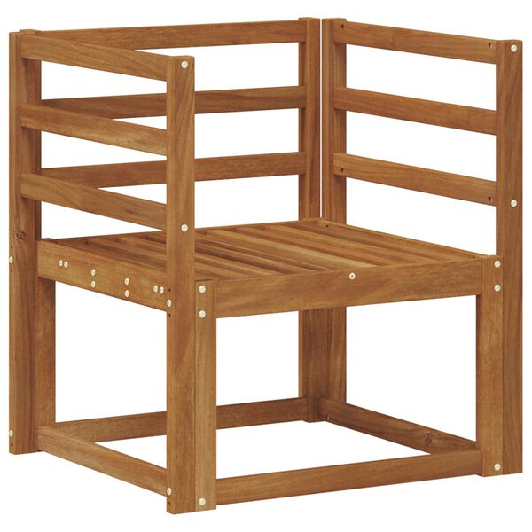 vidaXL Lauko sofa Kietos akacijos mediena Natūrali