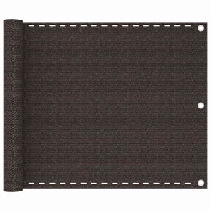 vidaXL Balkono pertvara, rudos spalvos, 75x300cm, HDPE