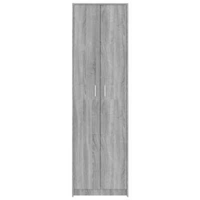 vidaXL Drabužių spinta, pilka ąžuolo, 55x25x189cm, mediena