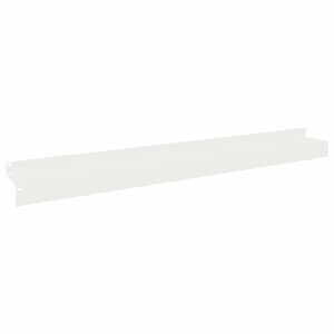 vidaXL Vejo kra&scaron;tas 10 vnt. 100 x 10 x 8 cm Plienas Balta