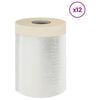 vidaXL Dulkių lapas su lipnia juosta 12 pcs Skaidrus 30 x 3300 cm HDPE