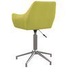 vidaXL Pasukama valgomojo kėdė, žalios spalvos, audinys
