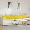 vidaXL Sofa Pagalvės 2 pcs &Scaron;viesi geltona 200 x 40 cm audinys