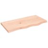 vidaXL Stalvir&scaron;is, 80x40x(2&ndash;4)cm, neapdorotas ąžuolo medienos masyvas