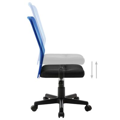 vidaXL Biuro kėdė, juoda ir mėlyna, 44x52x100cm, tinklinis audinys