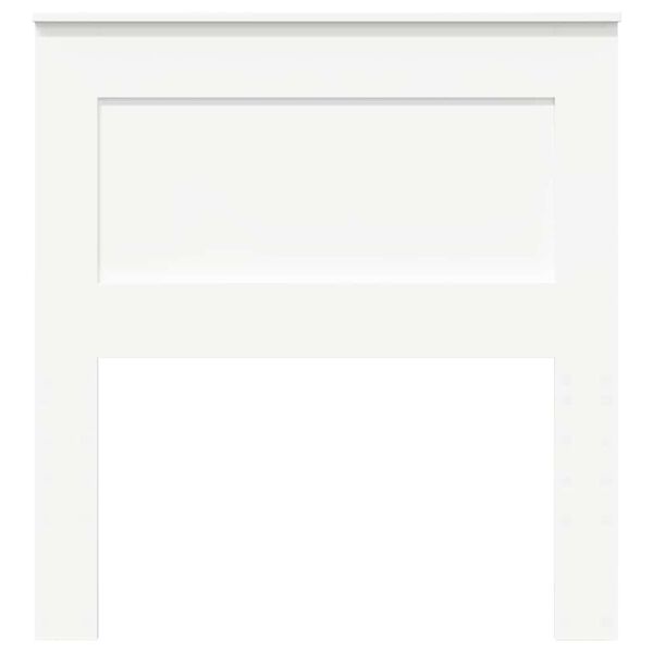 vidaXL Galvūgalis su galvūgalio Balta 75 cm Apdirbta mediena