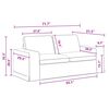 vidaXL Sofa 2 pcs Tamsiai pilka 182 x 80 x 82 cm audinys