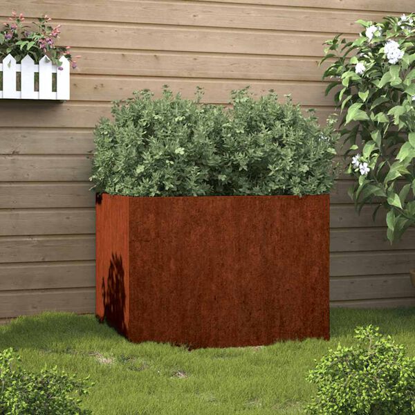 vidaXL Lovelis, 62x47x46cm, Corten plienas