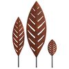 vidaXL Sodo kuolas 3 vnt. 116,5 x 35 x 3 cm Rūdijanti
