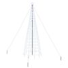 vidaXL LED Kalėdų medis EKENAS 400 cm 800 LED &Scaron;alta balta Plienas