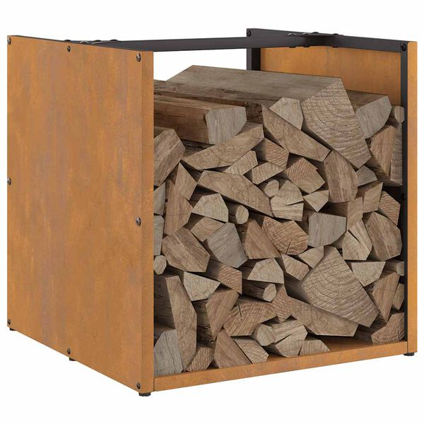 vidaXL malkinė lentyna 40x40x40 cm oro sąlygoms atsparus plienas