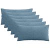 vidaXL Pagalvėlės užvalkalas 6 pcs ALMELO Mėlyna 40 x 80 cm mančester