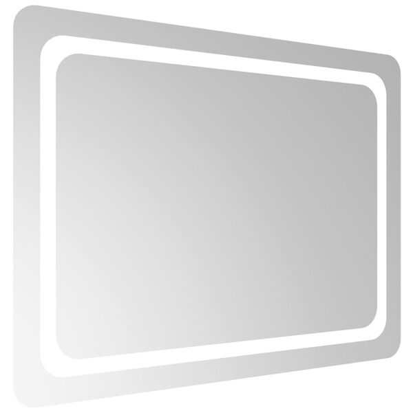 vidaXL Vonios kambario LED veidrodis, 80x60cm