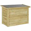 vidaXL Saugojimo dėžė Impregnuota pu&scaron;ies mediena 80 x 44,5 x 57,5 cm