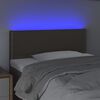 vidaXL Galvūgalis su LED, taupe spalvos, 100x5x78/88cm, audinys