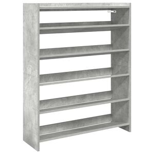 vidaXL Lentyna batams, betono pilka, 80x25x100cm, apdirbta mediena