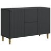 vidaXL Kabalas Juoda 89 x 34,5 x 60 cm Apdirbta mediena