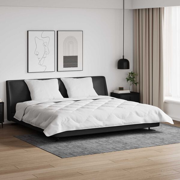 vidaXL Antklodė su pagalvėmis su pagalve 3 pcs Balta