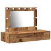 vidaXL Makiažo stalas Ruda 100 x 40 x 70 cm Apdirbta mediena