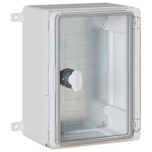vidaXL Control Cabinet Pilka 25 x 13 x 24 cm ABS plastikas