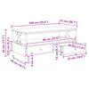 vidaXL Kavos staliukas Sena mediena 100 x 51 x 45 cm Apdirbta mediena