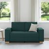 vidaXL Dvivietė sofa, tamsiai žalia, 160x78x84 cm, audinys