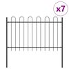 vidaXL Sodo tvora BOXTEL 7 vnt. 11,9 x 1,2 m Miltelinis plienas Pilka