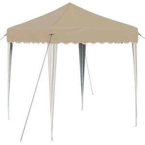 vidaXL Pop-up &scaron;ventinis palapinė 195 x 195 x 245 cm Kreminė