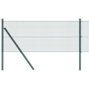 vidaXL Suvirintas vielos tvora žemės tvirtinimas 25 x 0,5 m Žalia