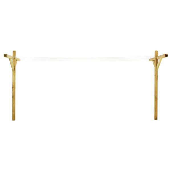 vidaXL Skalbinių džiovyklės, 2vnt., 120x170cm, impregnuota pušis