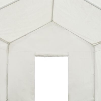 vidaXL Sandėliavimo palapinė, baltos spalvos, 3x4m, PE