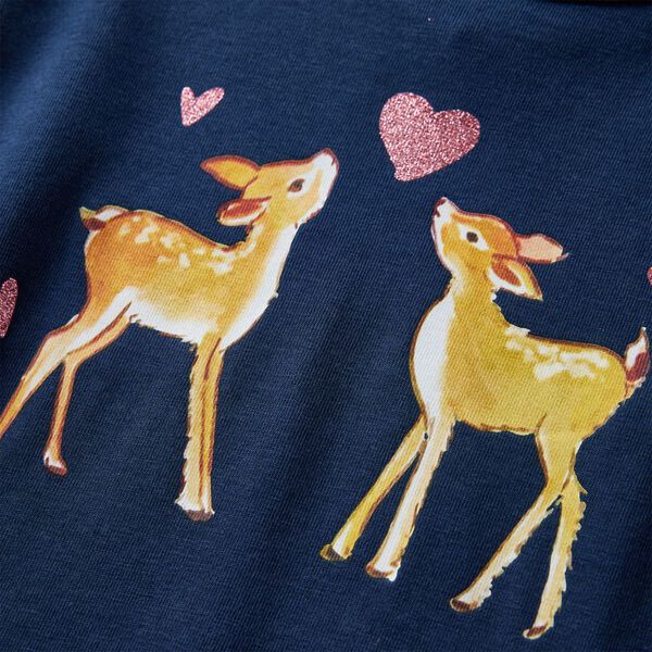 Vaiki&scaron;ki mar&scaron;kinėliai ilgomis rankovėmis, tamsiai mėlyni, 116 dydžio