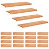 vidaXL Laiptų pakopos 20 vnt. 100 x 30 x 2 cm Lakas Kietas bukas medis