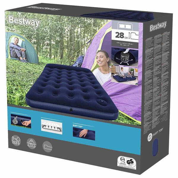 Best Way Oro čiužinys Mėlyna 191 x 137 x 28 cm PVC