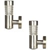 Luxform Sodo LED &scaron;viestuvai su saulės element. Tacoma, 2vnt., sidabr.
